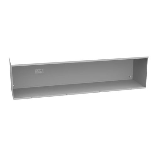 Main product image of 12" x 48" x 12" NEMA 3R Screw Cover Lay-In Wireway, Steel, Gray, No Knockouts, 121248-GSC3R-NK