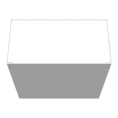 Main product image of 12" x 12" x 6" NEMA 1 Screw Cover Junction Box, Steel, Gray, No Knockouts, 12126-SC1-NK