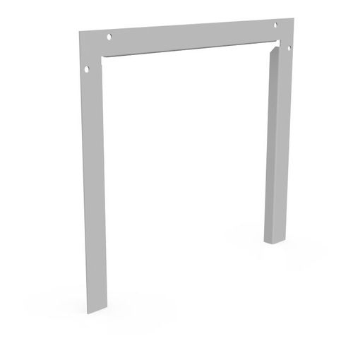 Main product image of 12" x 12" Wireway End Flange, Screw Cover, NEMA 1, Steel, Gray, 1212GF