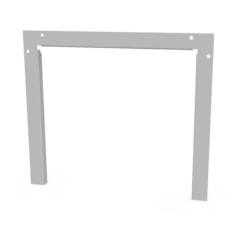 Main product image of 12" x 12" Wireway End Flange, Screw Cover, NEMA 1, Steel, Gray, 1212GF