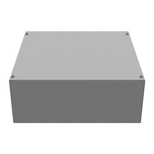Main product image of 16" x 16" x 6" NEMA 1 Screw Cover Junction Box, Steel, Gray, No Knockouts, 16166-SC1-NK
