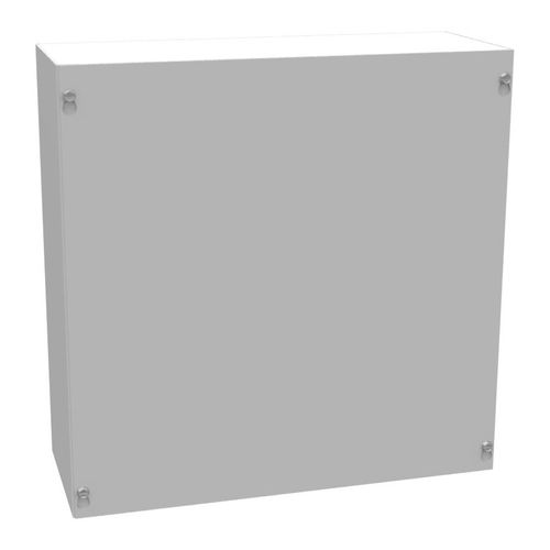 Main product image of 16" x 16" x 6" NEMA 1 Screw Cover Junction Box, Steel, Gray, No Knockouts, 16166-SC1-NK