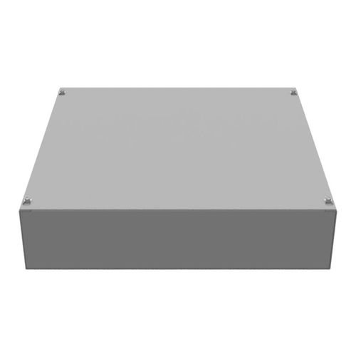 Main product image of 18" x 18" x 4" NEMA 1 Screw Cover Junction Box, Steel, Gray, No Knockouts, 18184-SC1-NK