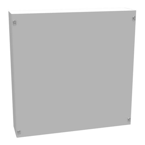 Main product image of 18" x 18" x 4" NEMA 1 Screw Cover Junction Box, Steel, Gray, No Knockouts, 18184-SC1-NK