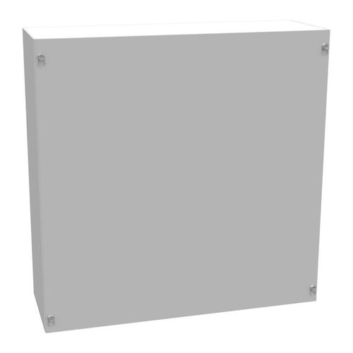 Main product image of 18" x 18" x 6" NEMA 1 Screw Cover Junction Box, Steel, Gray, No Knockouts, 18186-SC1-NK