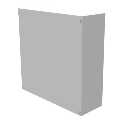 Main product image of 24" x 24" x 8" NEMA 1 Screw Cover Junction Box, Steel, Gray, No Knockouts, 24248-SC1-NK