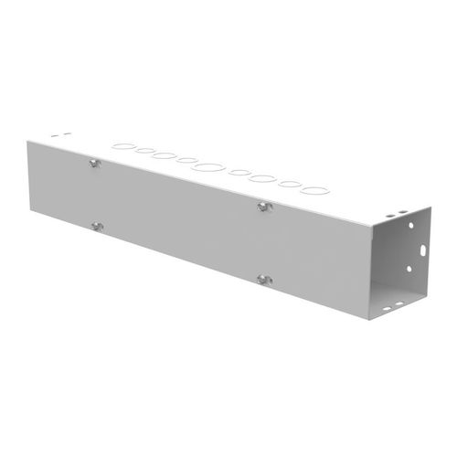 Main product image of 4" x 24" x 4" NEMA 1 Screw Cover Lay-In Wireway, Steel, Gray, With Knockouts, 4424-GSC1