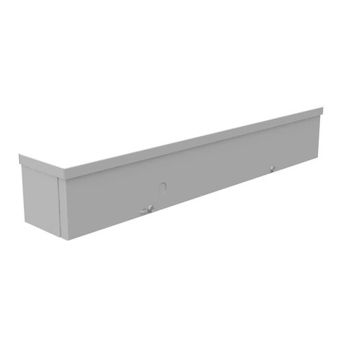 Main product image of 4" x 24" x 4" NEMA 3R Screw Cover Lay-In Wireway, Steel, Gray, No Knockouts, 4424-GSC3R-NK
