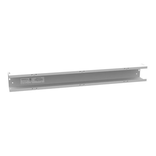 Main product image of 4" x 36" x 4" NEMA 1 Screw Cover Lay-In Wireway, Steel, Gray, No Knockouts, 4436-GSC1-NK