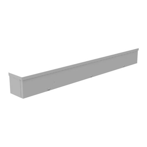Main product image of 4" x 36" x 4" NEMA 3R Screw Cover Lay-In Wireway, Steel, Gray, With Knockouts, 4436-GSC3R