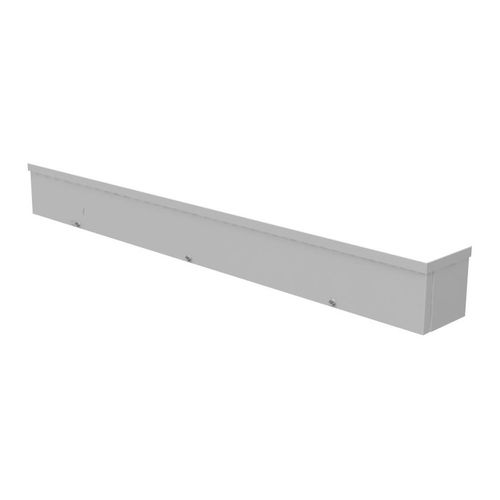 Main product image of 4" x 36" x 4" NEMA 3R Screw Cover Lay-In Wireway, Steel, Gray, With Knockouts, 4436-GSC3R