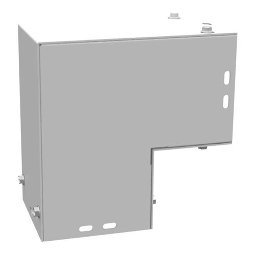 Main product image of 4" x 4" 90-Degree Corner Elbow, NEMA 1, Steel, ANSI 61 Gray, 44L90C