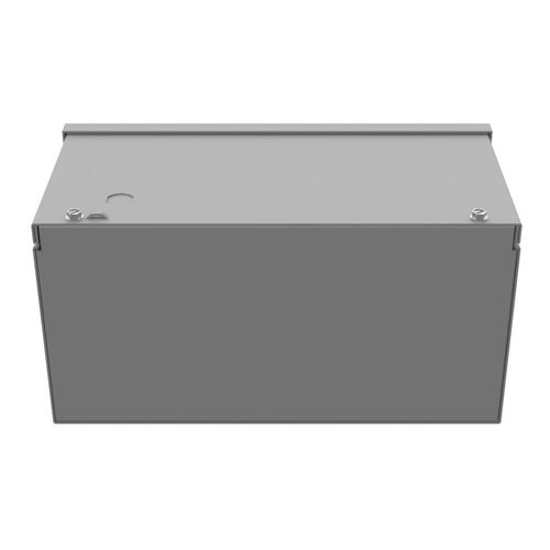 Main product image of 6" x 12" x 6" NEMA 3R Screw Cover Lay-In Wireway, Steel, Gray, No Knockouts, 6612-GSC3R-NK
