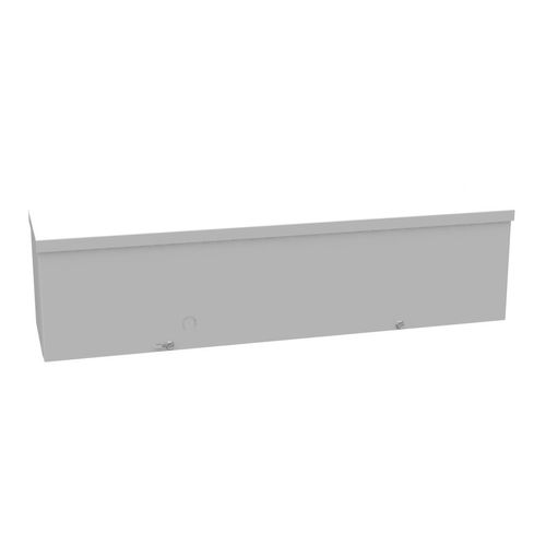 Main product image of 6" x 24" x 6" NEMA 3R Screw Cover Lay-In Wireway, Steel, Gray, No Knockouts, 6624-GSC3R-NK