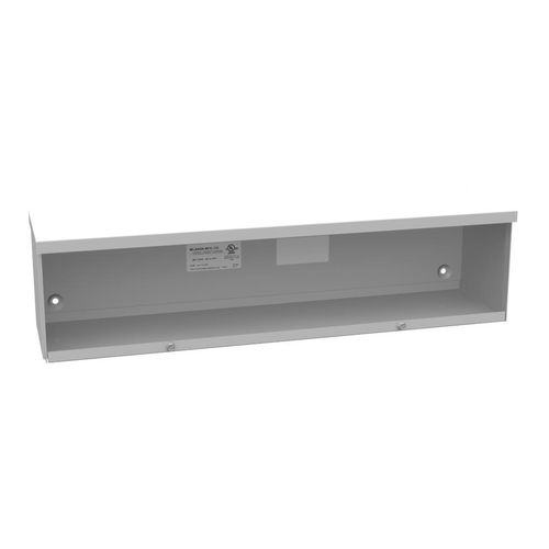 Main product image of 6" x 24" x 6" NEMA 3R Screw Cover Lay-In Wireway, Steel, Gray, No Knockouts, 6624-GSC3R-NK