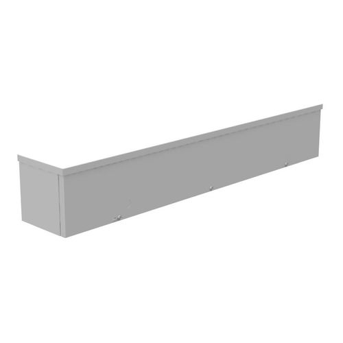 Main product image of 6" x 36" x 6" NEMA 3R Screw Cover Lay-In Wireway, Steel, Gray, No Knockouts, 6636-GSC3R-NK