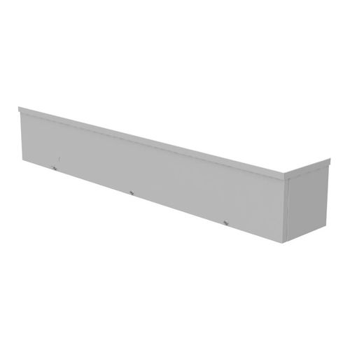 Main product image of 6" x 36" x 6" NEMA 3R Screw Cover Lay-In Wireway, Steel, Gray, No Knockouts, 6636-GSC3R-NK