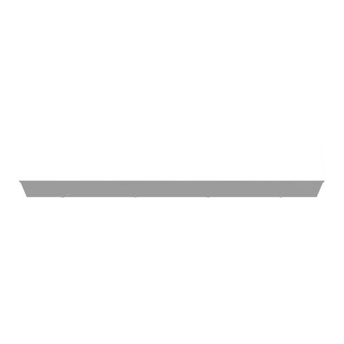 Main product image of 6" x 48" x 6" NEMA 3R Screw Cover Lay-In Wireway, Steel, Gray, No Knockouts, 6648-GSC3R-NK