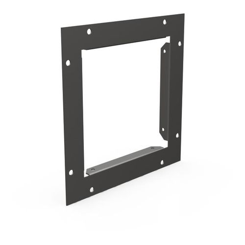 Main product image of 6" x 6" Wireway End Flange, Screw Cover, NEMA 1, Steel, Gray, 66GF