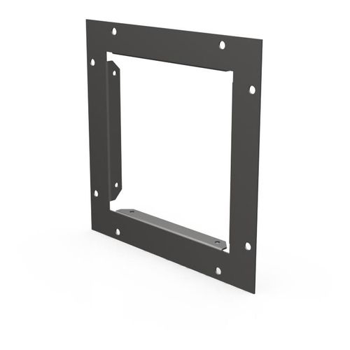 Main product image of 6" x 6" Wireway End Flange, Screw Cover, NEMA 1, Steel, Gray, 66GF
