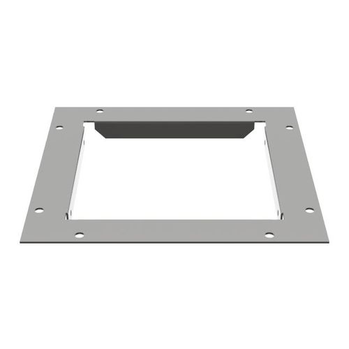 Main product image of 6" x 6" Wireway End Flange, Screw Cover, NEMA 1, Steel, Gray, 66GF