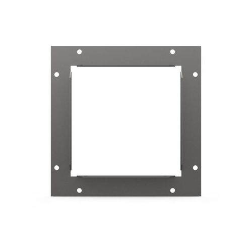 Main product image of 6" x 6" Wireway End Flange, Screw Cover, NEMA 1, Steel, Gray, 66GF