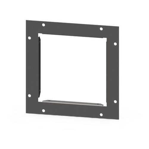 Main product image of 6" x 6" Wireway End Flange, Screw Cover, NEMA 1, Steel, Gray, 66GF