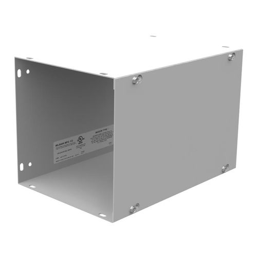Main product image of 8" x 12" x 8" NEMA 1 Screw Cover Lay-In Wireway, Steel, Gray, No Knockouts, 8812-GSC1-NK