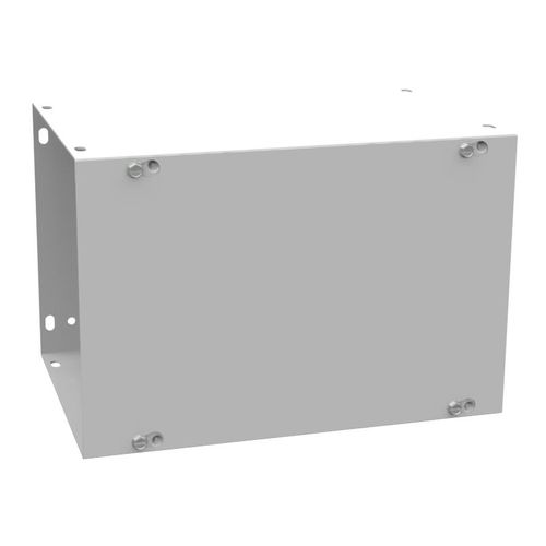 Main product image of 8" x 12" x 8" NEMA 1 Screw Cover Lay-In Wireway, Steel, Gray, No Knockouts, 8812-GSC1-NK
