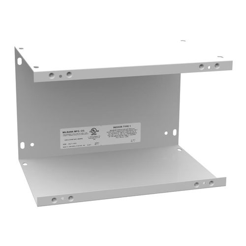 Main product image of 8" x 12" x 8" NEMA 1 Screw Cover Lay-In Wireway, Steel, Gray, No Knockouts, 8812-GSC1-NK