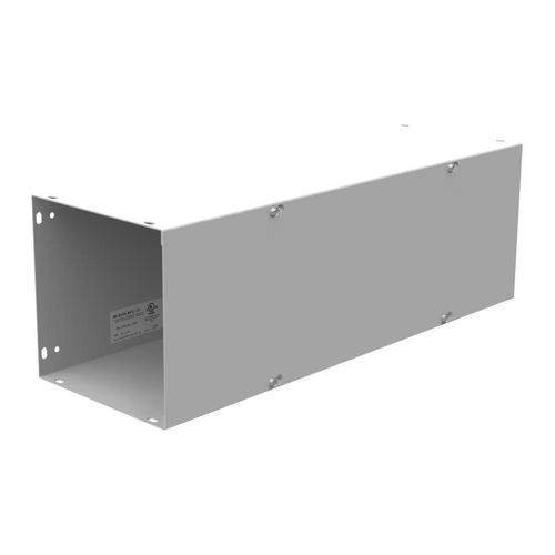 Main product image of 8" x 24" x 8" NEMA 1 Screw Cover Lay-In Wireway, Steel, Gray, No Knockouts, 8824-GSC1-NK