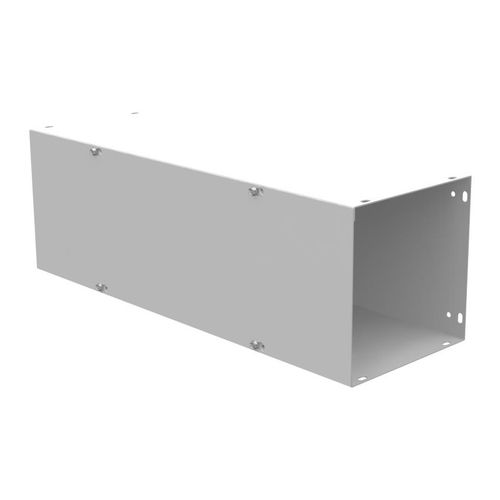 Main product image of 8" x 24" x 8" NEMA 1 Screw Cover Lay-In Wireway, Steel, Gray, No Knockouts, 8824-GSC1-NK
