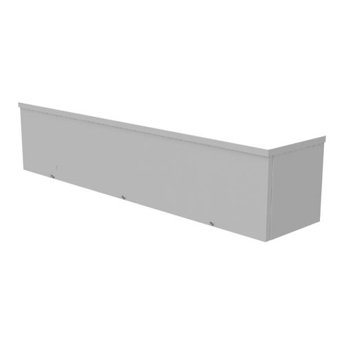 Main product image of 8" x 36" x 8" NEMA 3R Screw Cover Lay-In Wireway, Steel, Gray, No Knockouts, 8836-GSC3R-NK