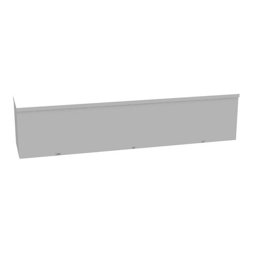 Main product image of 8" x 36" x 8" NEMA 3R Screw Cover Lay-In Wireway, Steel, Gray, No Knockouts, 8836-GSC3R-NK