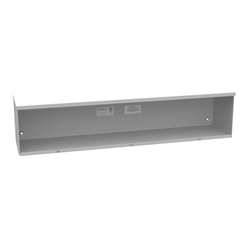 Main product image of 8" x 36" x 8" NEMA 3R Screw Cover Lay-In Wireway, Steel, Gray, No Knockouts, 8836-GSC3R-NK