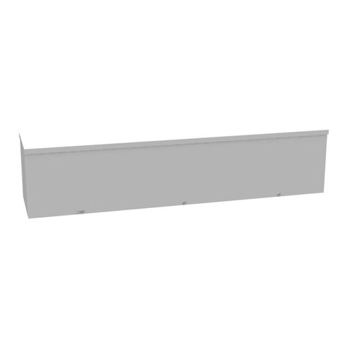 Main product image of 8" x 36" x 8" NEMA 3R Screw Cover Lay-In Wireway, Steel, Gray, With Knockouts, 8836-GSC3R