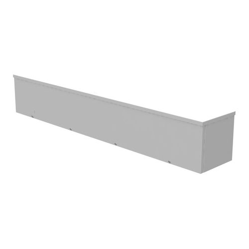 Main product image of 8" x 48" x 8" NEMA 3R Screw Cover Lay-In Wireway, Steel, Gray, No Knockouts, 8848-GSC3R-NK