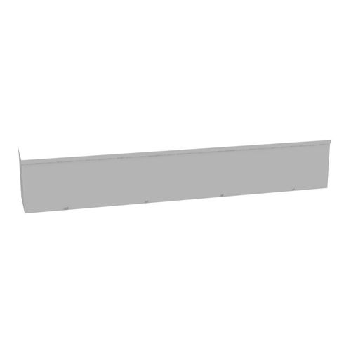 Main product image of 8" x 48" x 8" NEMA 3R Screw Cover Lay-In Wireway, Steel, Gray, No Knockouts, 8848-GSC3R-NK