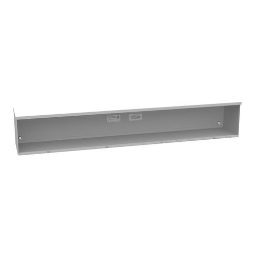 Main product image of 8" x 48" x 8" NEMA 3R Screw Cover Lay-In Wireway, Steel, Gray, No Knockouts, 8848-GSC3R-NK