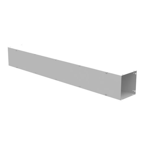 Main product image of 8" x 60" x 8" NEMA 1 Screw Cover Lay-In Wireway, Steel, Gray, No Knockouts, 8860-GSC1-NK