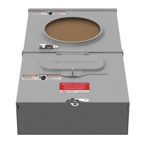 Main product image of 100A Ringless Meter Main with Emergency Disconnect, 1-Phase, NEMA 3R, U3499-XL-100