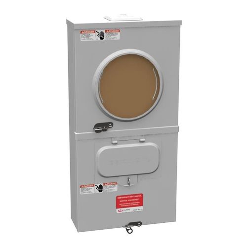 Main product image of 100A Ringless Meter Main with Emergency Disconnect, 1-Phase, NEMA 3R, U3499-XL-100