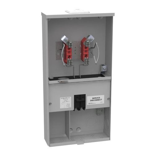 Main product image of 100A Ringless Meter Main with Emergency Disconnect, 1-Phase, NEMA 3R, U3499-XL-100