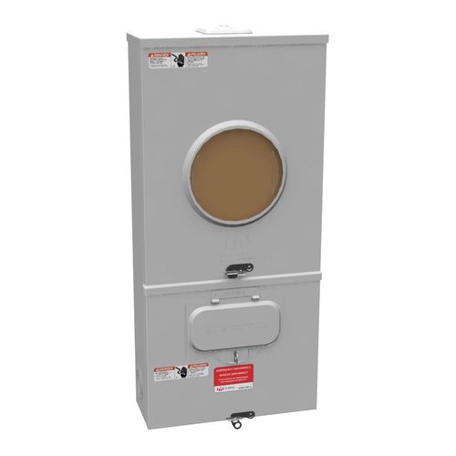 Main product image of 100A Ringless Meter Main with Lever Bypass, 1-Phase, 240V, NEMA 3R, Barrel Lock, U3741-XL-100-BL