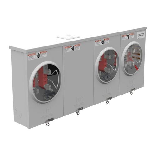 Main product image of 125A Ringless 3-Position Meter Socket, Lever Bypass, 4-Jaw, 1-Phase, 300V, NEMA 3R, U3763-XL