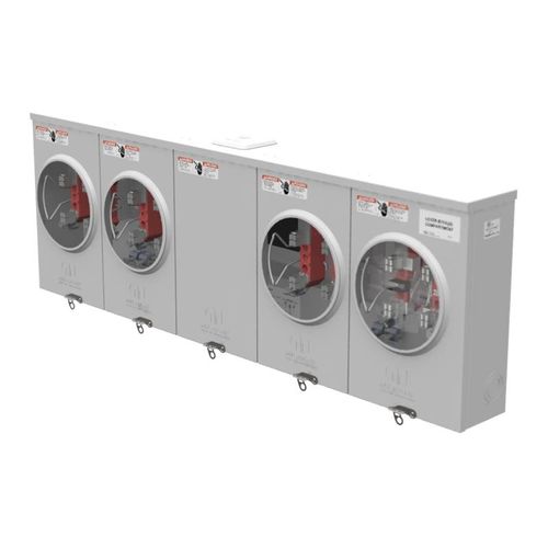Main product image of 125A Ringless 4-Position Meter Socket, Lever Bypass, 4-Jaw, 1-Phase, 300V, NEMA 3R, U3764-XL