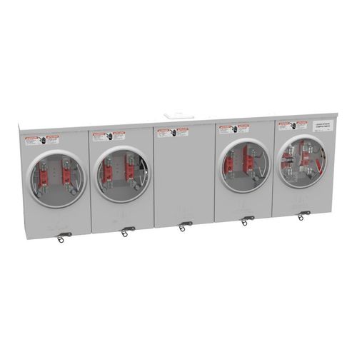 Main product image of 125A Ringless 4-Position Meter Socket, Lever Bypass, 4-Jaw, 1-Phase, 300V, NEMA 3R, U3764-XL
