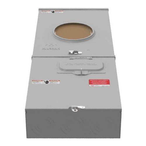 Main product image of 200A Ringless 1-Position Meter Socket, Lever Bypass, 4-Jaw, 1-Phase, 240V, NEMA 3R, Barrel Lock, U3791N-RXL-200-BL