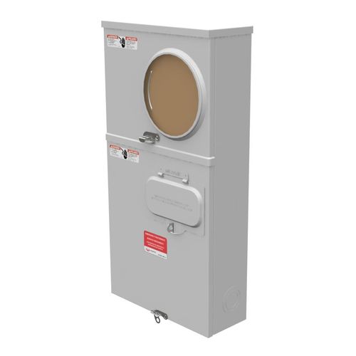 Main product image of 200A Ring-Type 1-Position Meter Socket, 4-Jaw, 1-Phase, 240V, NEMA 3R, U3798-O-200