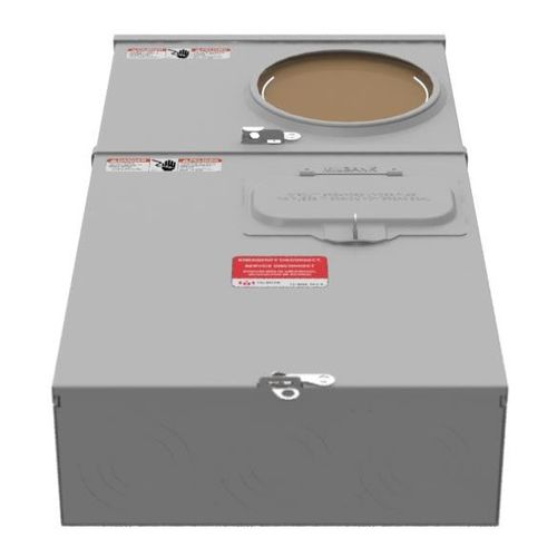 Main product image of 200A Ring-Type 1-Position Meter Socket, 4-Jaw, 1-Phase, 240V, NEMA 3R, U3798-O-200